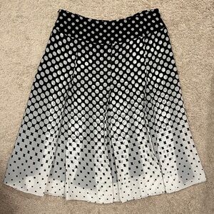 Madison Michelle Black White Polka Dot Skirt Size 8